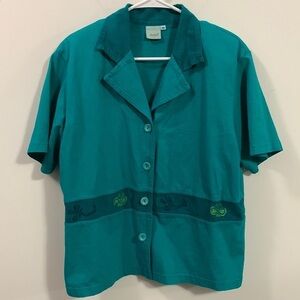 Focus button up top or blazer type cover, good condition, size Medium